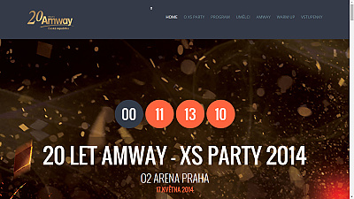 Oficiální web k oslavě 20tého výročí firmy Amway ČR